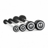 Rubber straight barbells